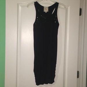 Black Sequined Dress Racerback
